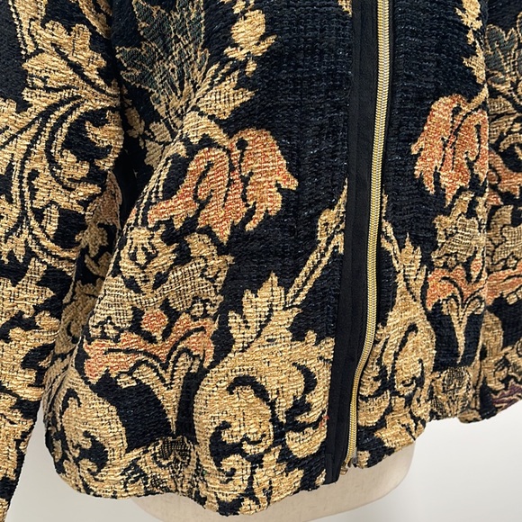 Vintage Sugar Street Weavers Jacket, Black/Tan, Medium - Picture 4 of 11